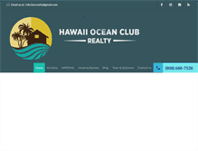 Tablet Screenshot of hawaiioceanviewproperties.com